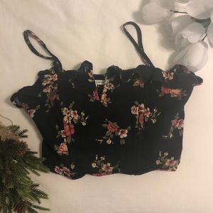 American Eagle Floral Crop Top